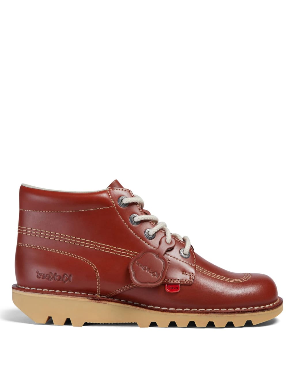 Leather Lace Up Chunky Boots