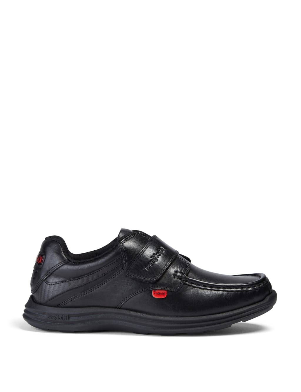 Kids' Leather Riptape School Shoes (3 Large - 6 Large)