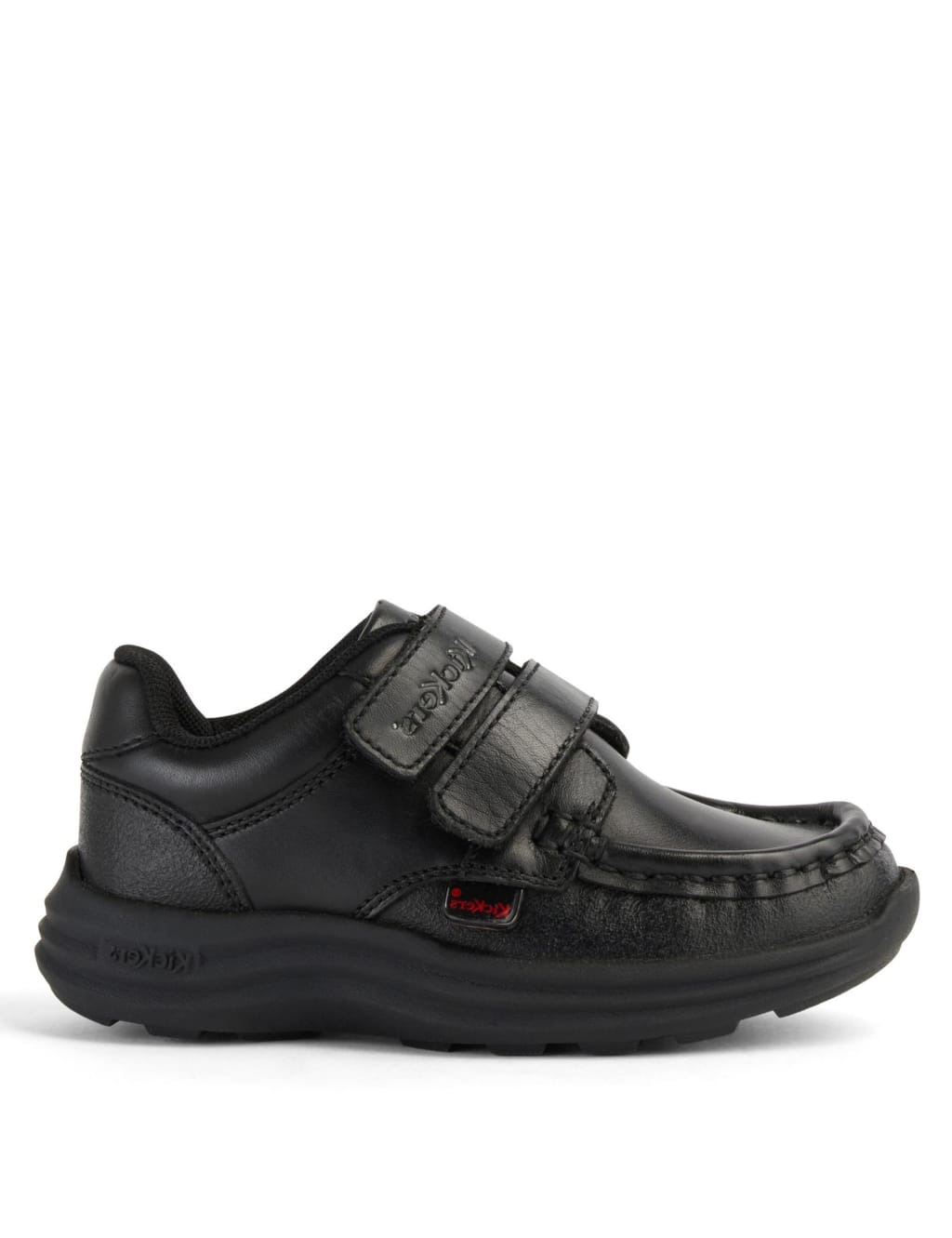 Kids' Leather Riptape School Shoes (7 Small - 12 Small)