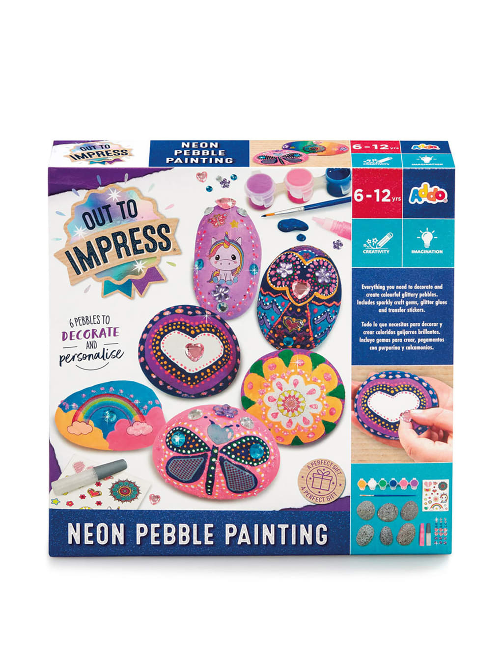 Neon Pebble Painting (6+ Yrs)
