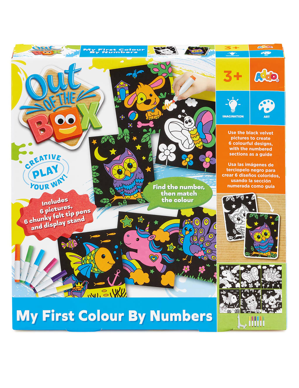 Colour By Numbers Set (3+ Yrs)