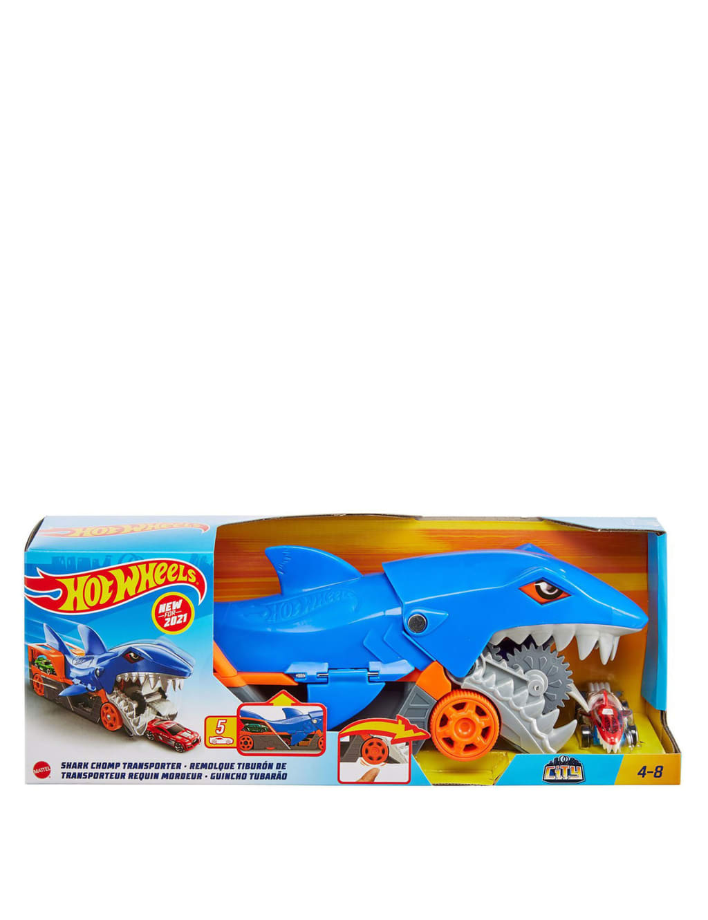Hot Wheels Shark Chomp Transporter (4-8 Yrs)