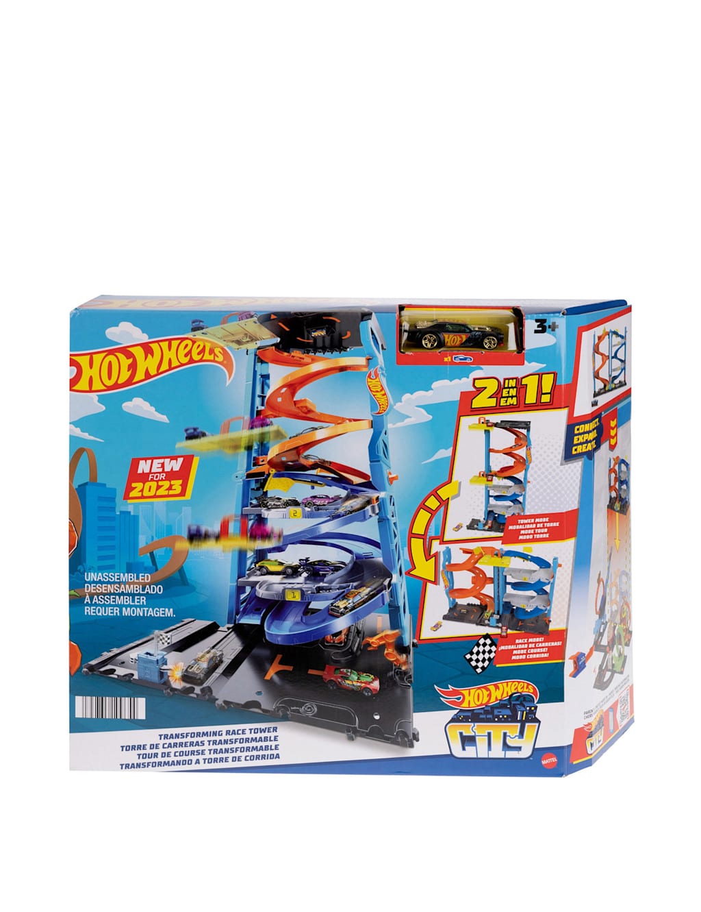 City 2-in-1 Transforming Race Tower Playset (3+ Yrs)