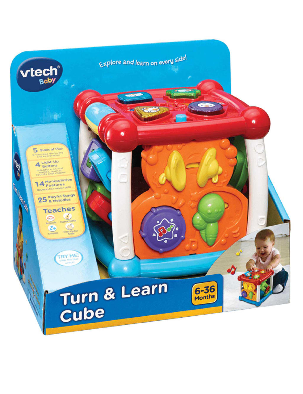 Turn & Learn Cube (6+ Mths)