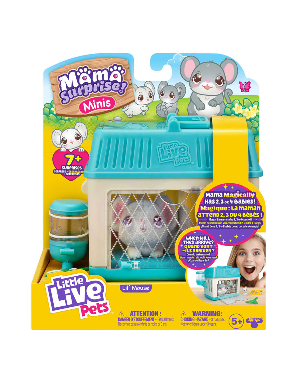 Mama Surprise Minis Lil Mouse Playset (5+ Yrs)