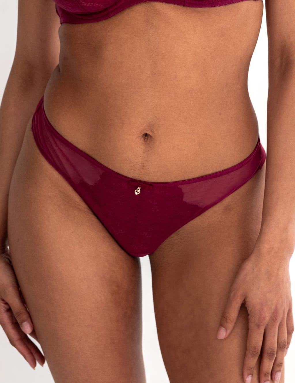 Milan Mesh & Lace Thong