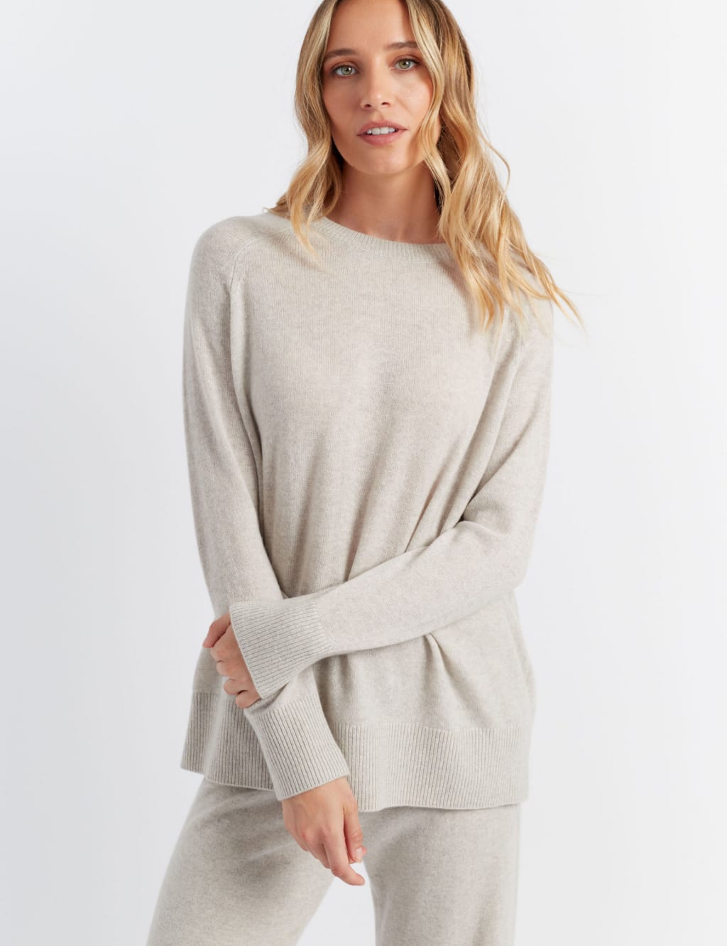 Chinti & Parker Women's Pure Cashmere Oversized Jumper - Taupe, Black,Taupe