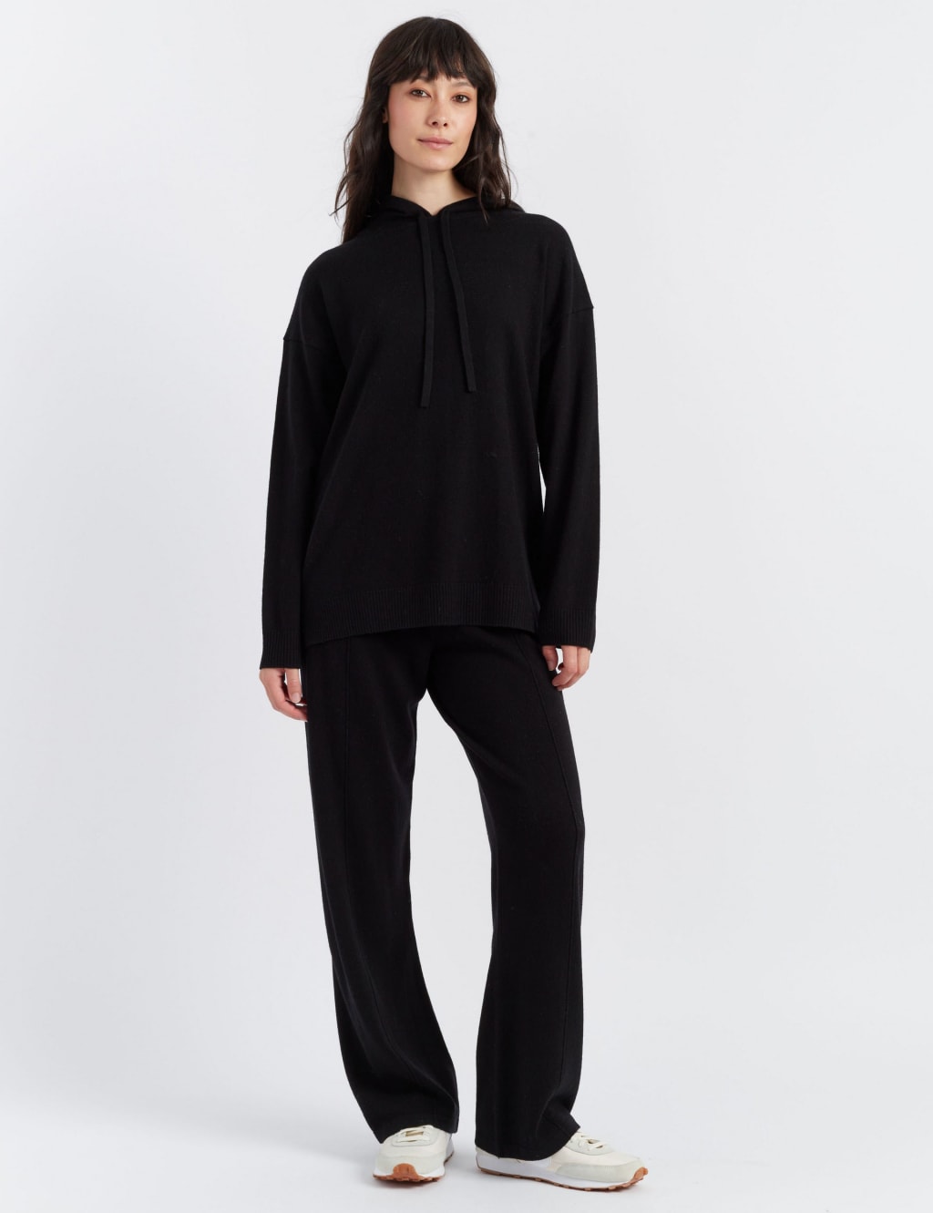 Wool Rich Relaxed Hoodie with Cashmere