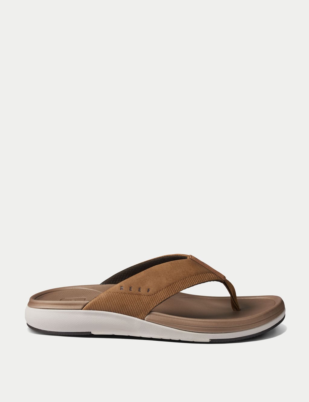 Reef Men's Cushion Norte Flip Flops - 9 - Tan, Tan