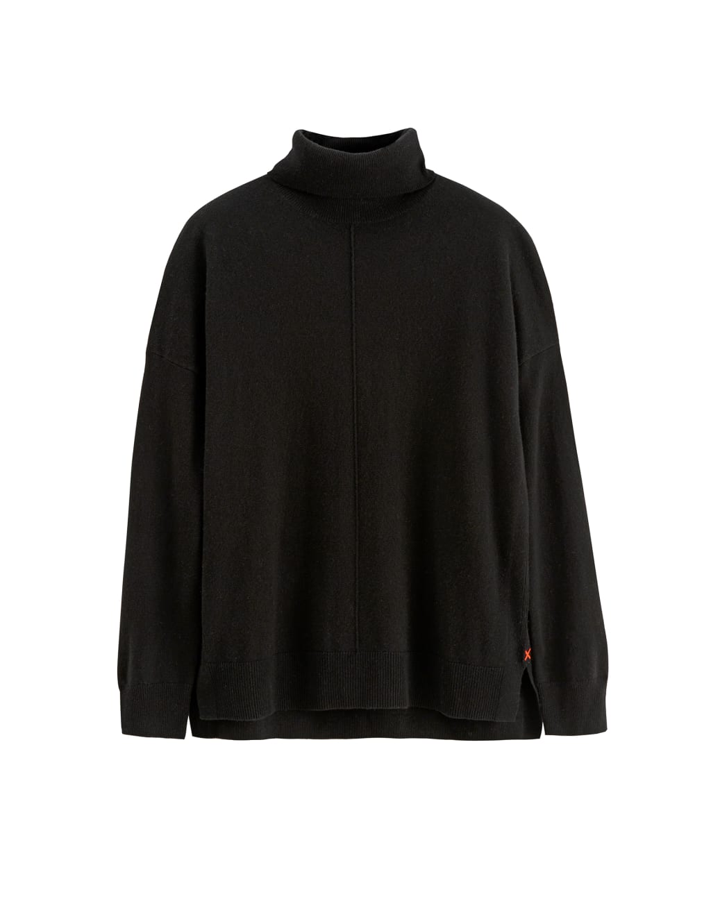 Wool Rich with Cashmere Roll Neck Relaxed Jumper