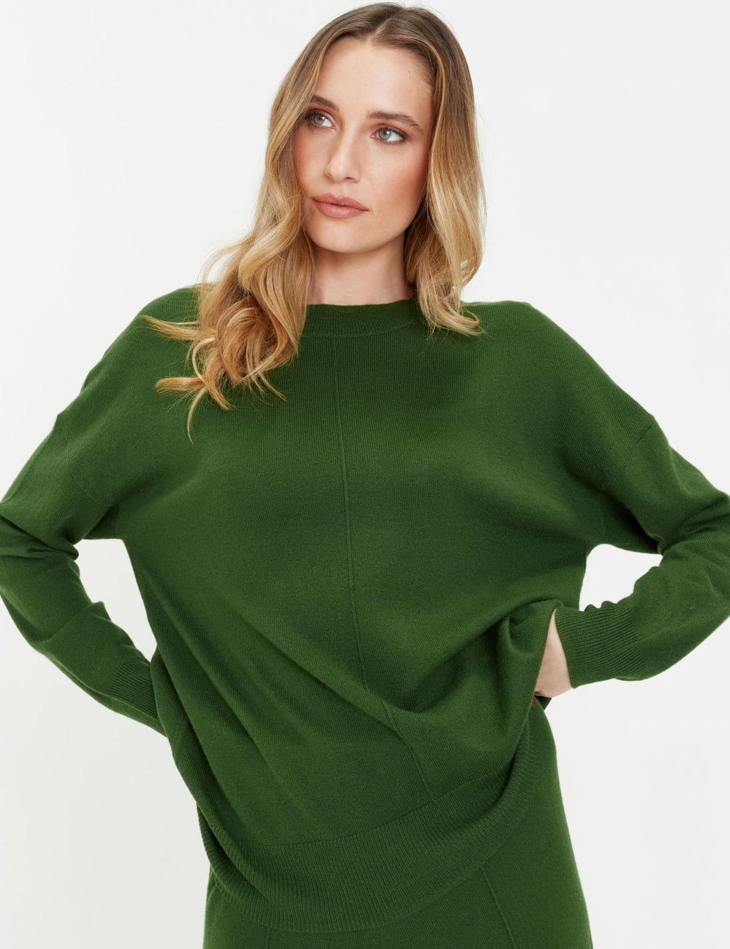 Wool Rich with Cashmere Relaxed Jumper