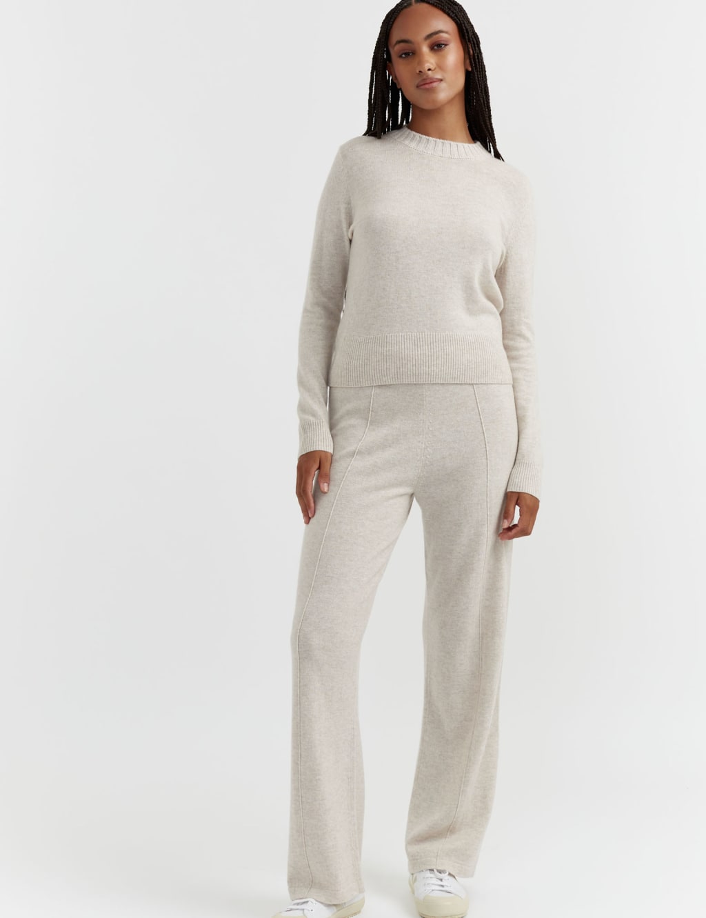 Wool Rich Cropped Jumper with Cashmere