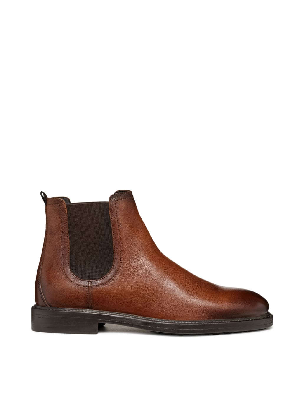 Wide Fit Leather Slip-On Chelsea Boots