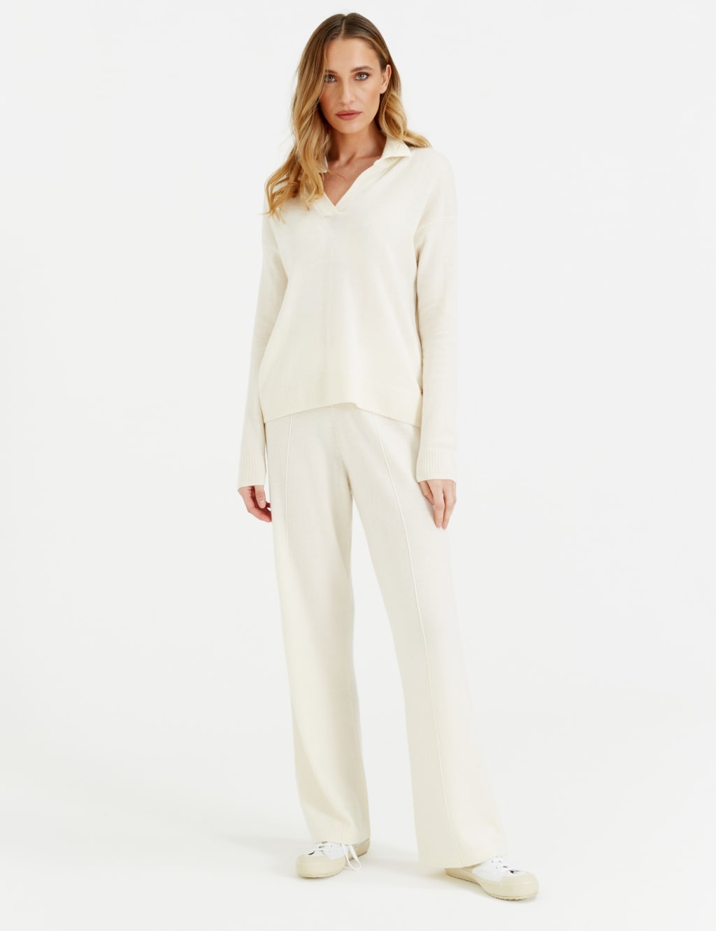 Wool Rich Collared Jumper with Cashmere