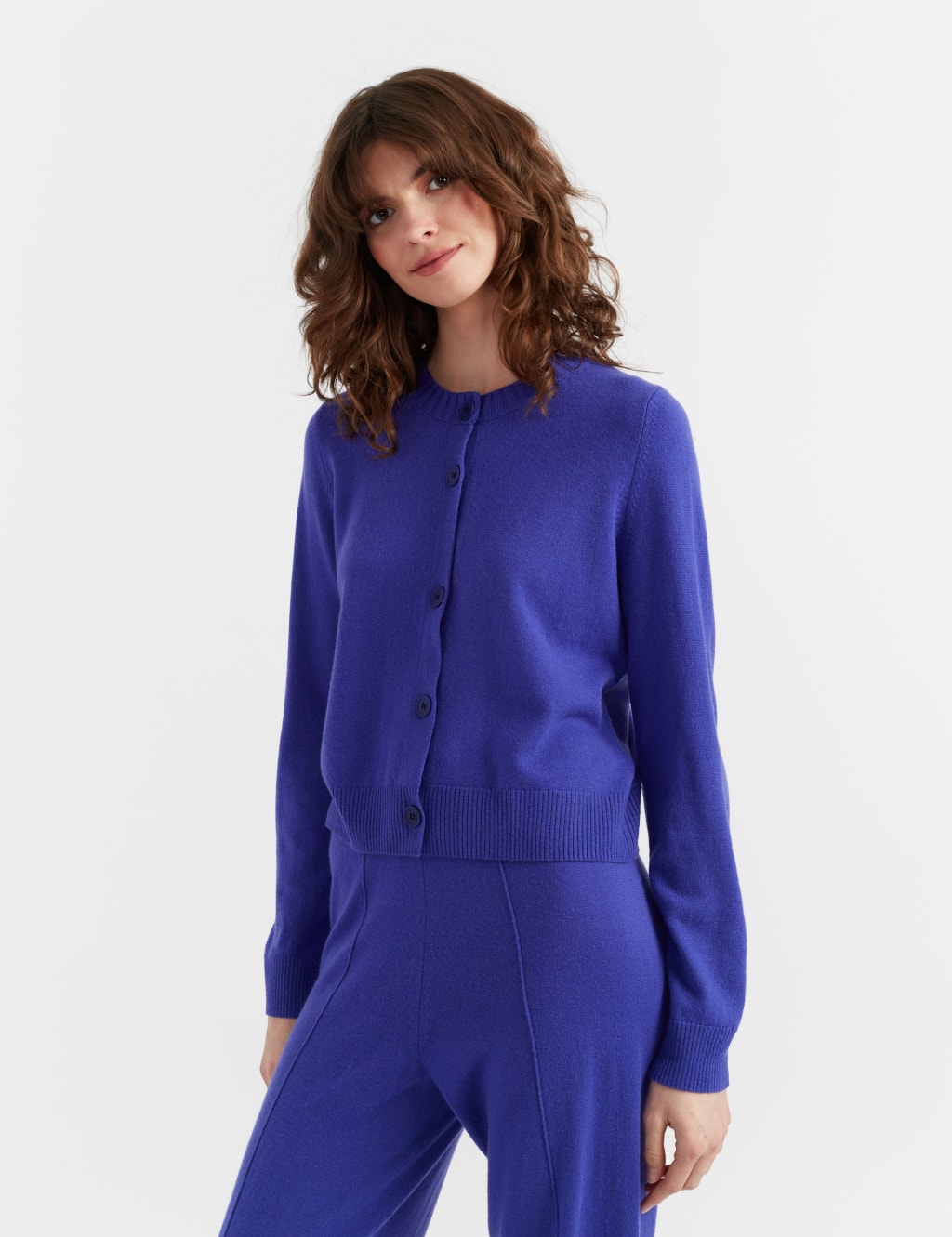 Wool knit cardigan, women's size M /eaa498680