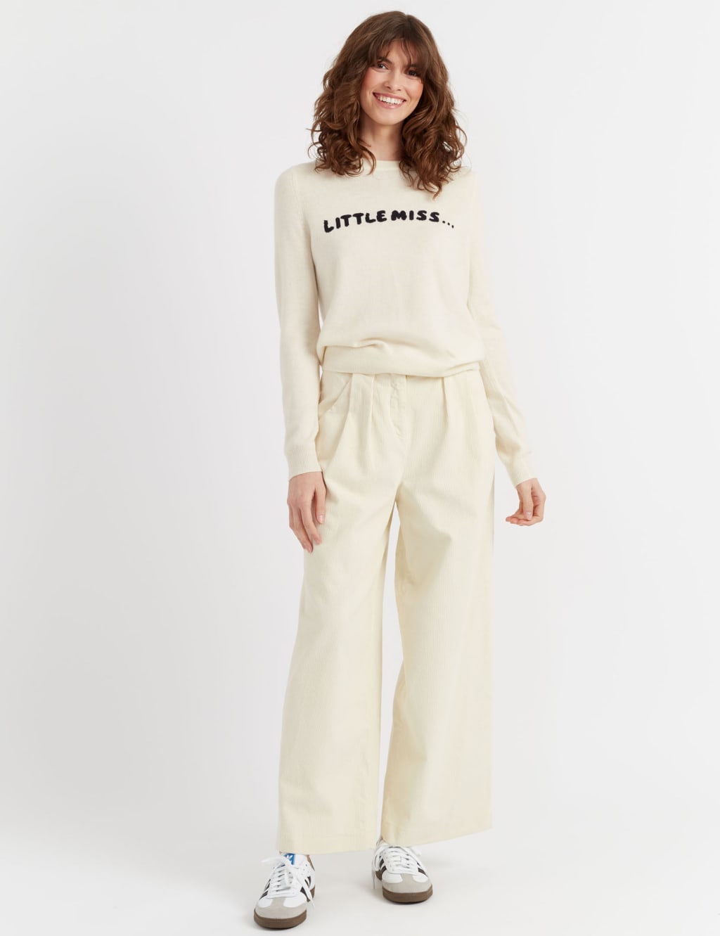 Crew Neck Jumper with Cashmere Chinti Parker x Mr Men Little Miss M S