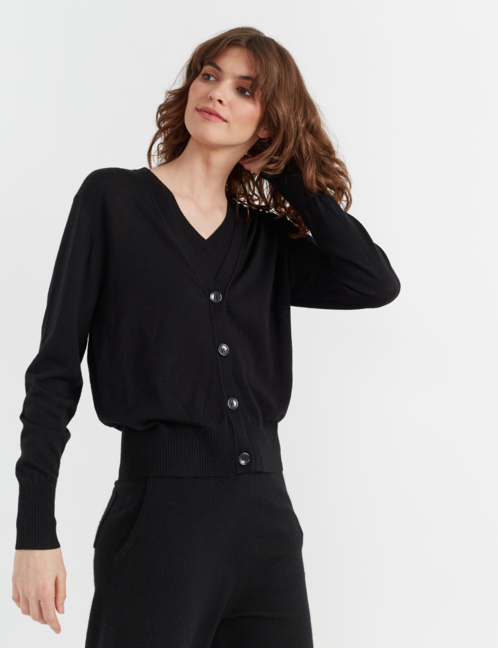 Marks and spencer black cardigan on sale