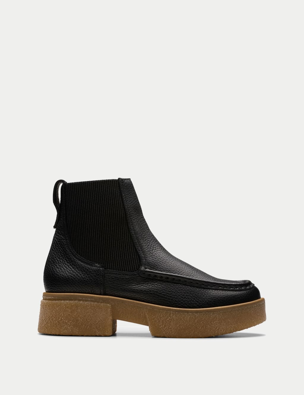 Leather Chelsea Platform Boots