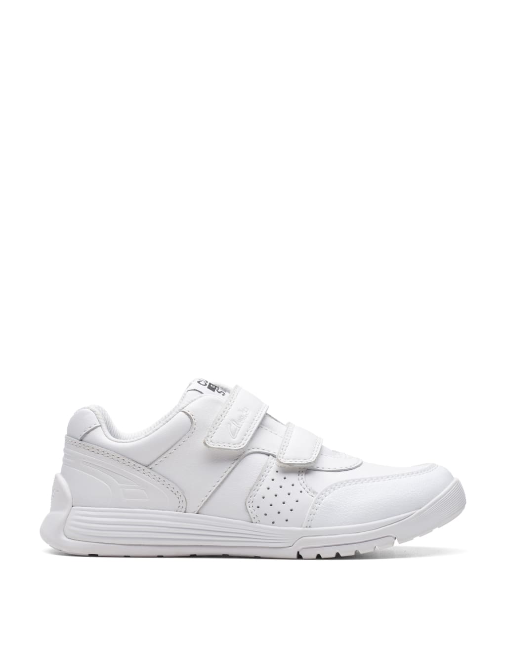 Kids' Leather Riptape Trainers (7 Small - 2.5 Large)