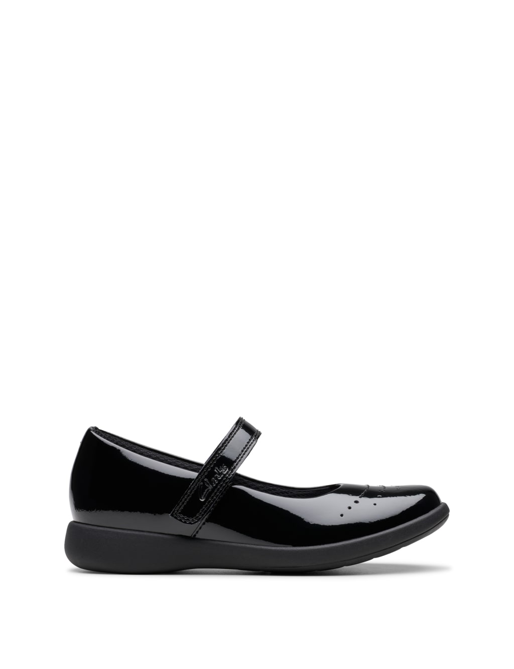 Kids' Patent Leather Riptape Mary Jane Shoes (10 Small - 2.5 Large)