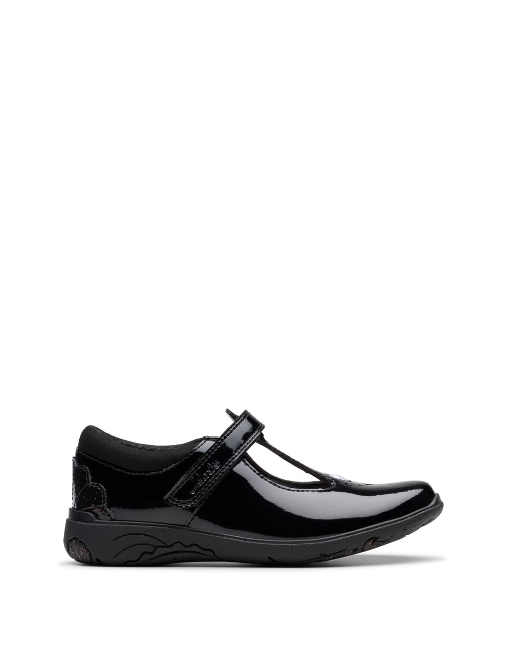 Kids' Leather Riptape T Bar Shoes (7 Small - 2½ Large)