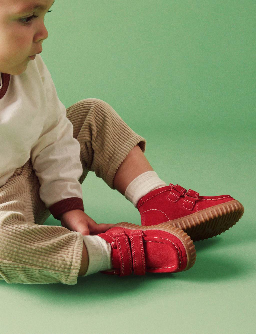 Kids' Suede Apple Ankle Boots (4 Small - 6.5 Small)