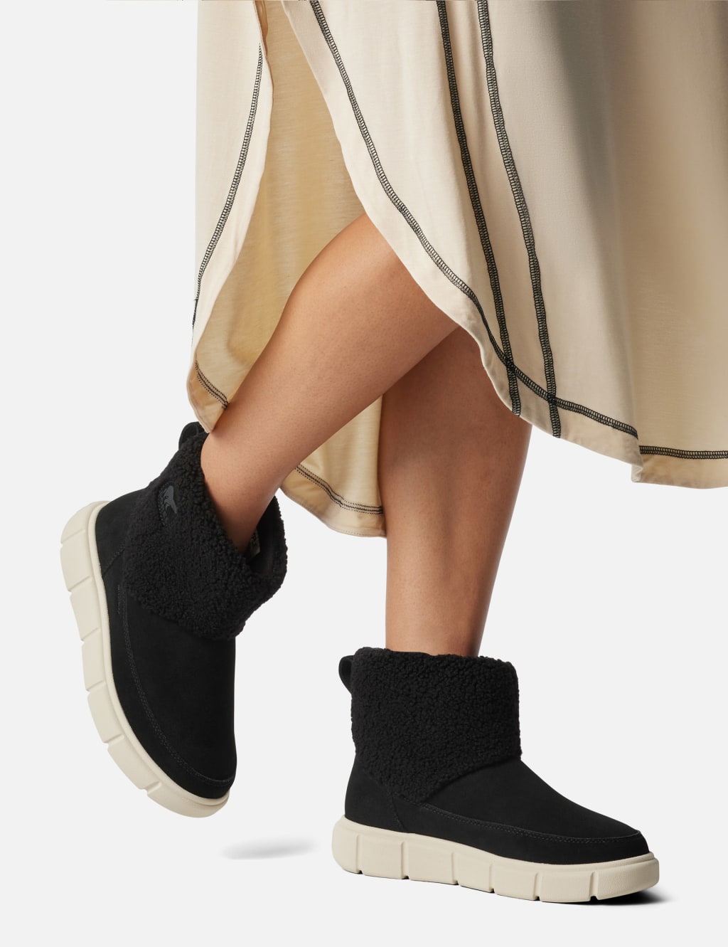 Explorer III Suede Flat Ankle Boots