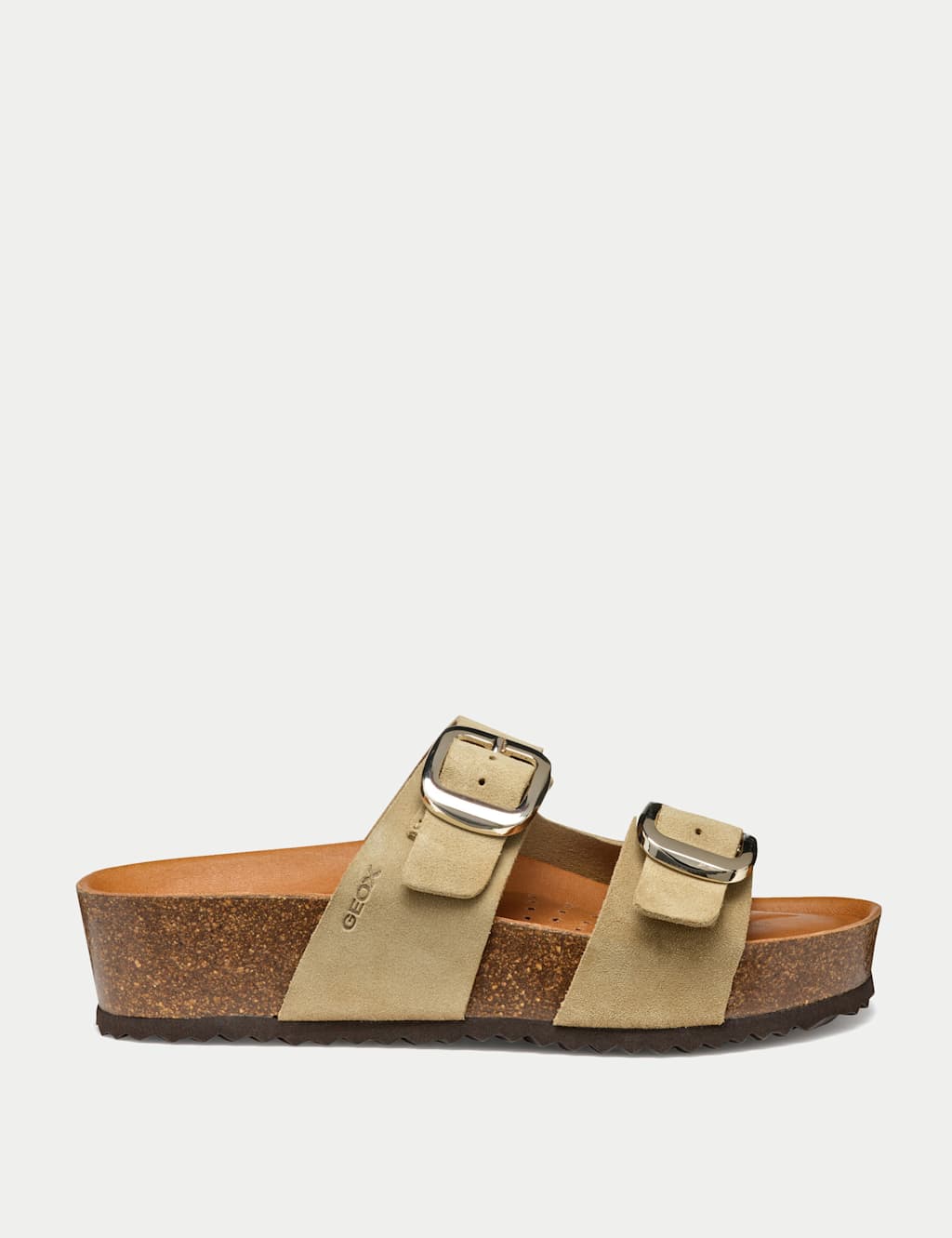Suede Platform Slider Slippers