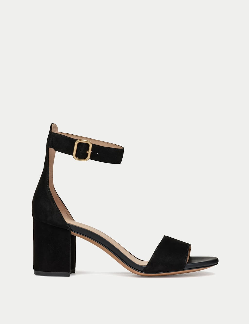 Suede Block Heel Sandals
