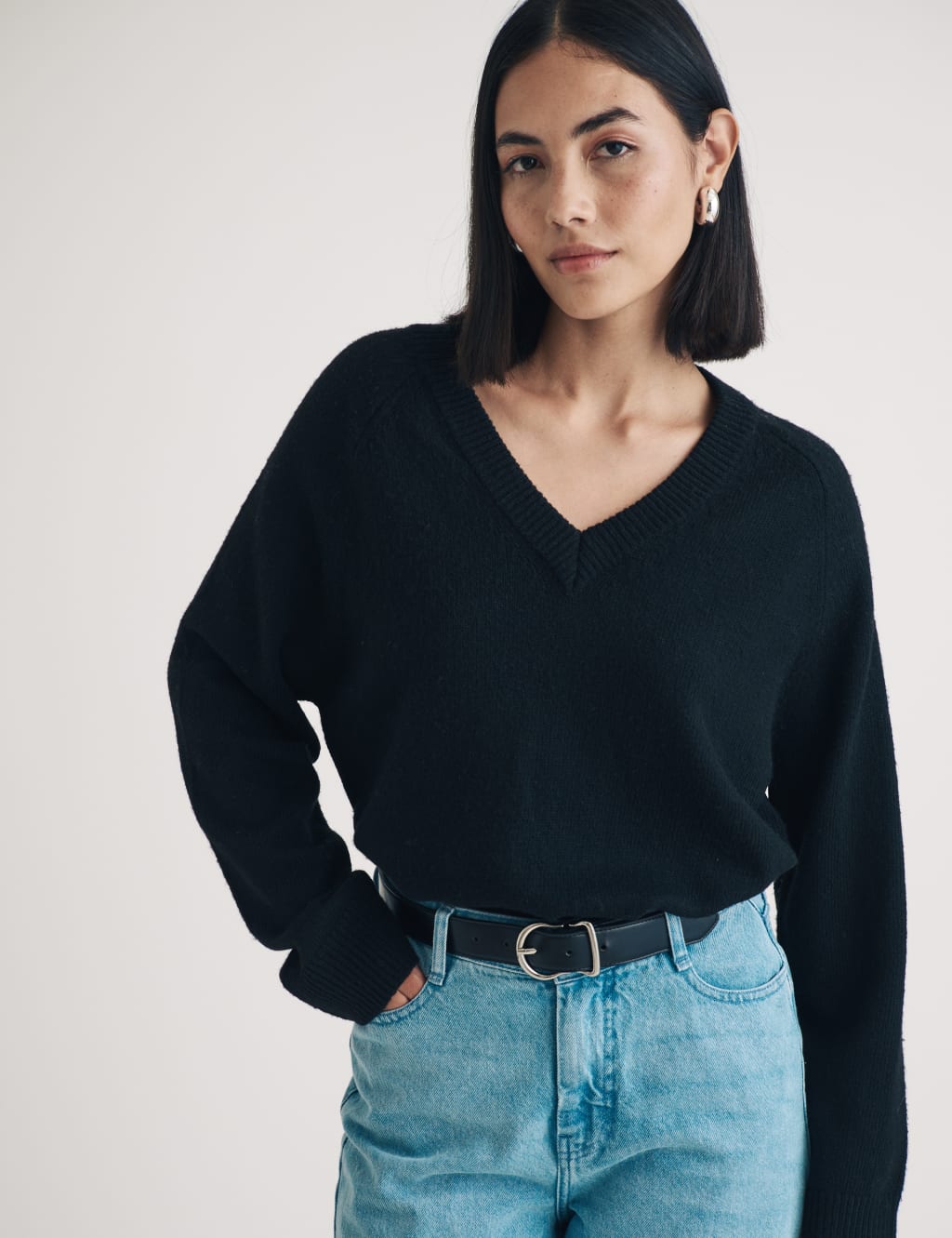 Cotton jumpers marks and spencers ladies 2025