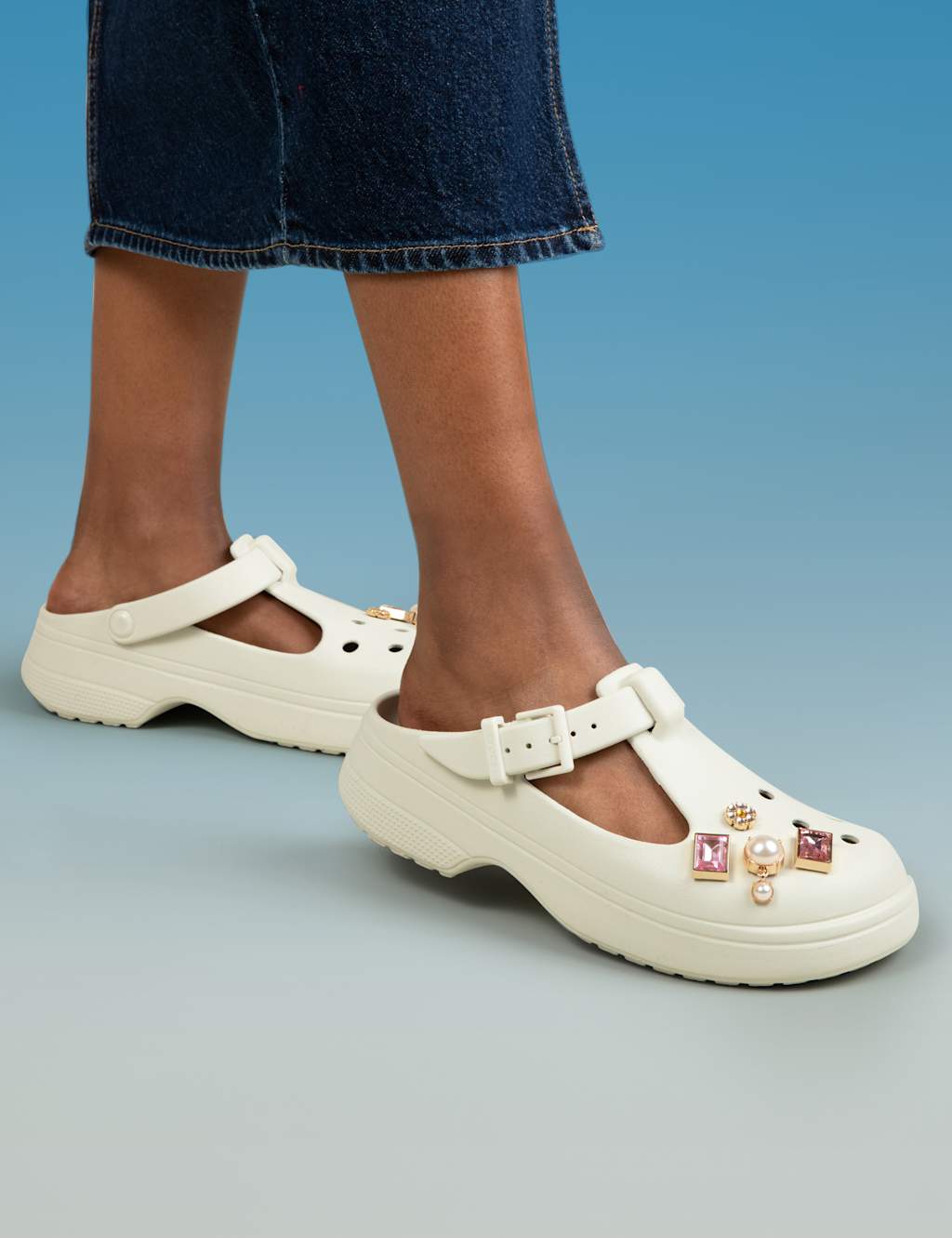 Classic Buckle Platform Clogs