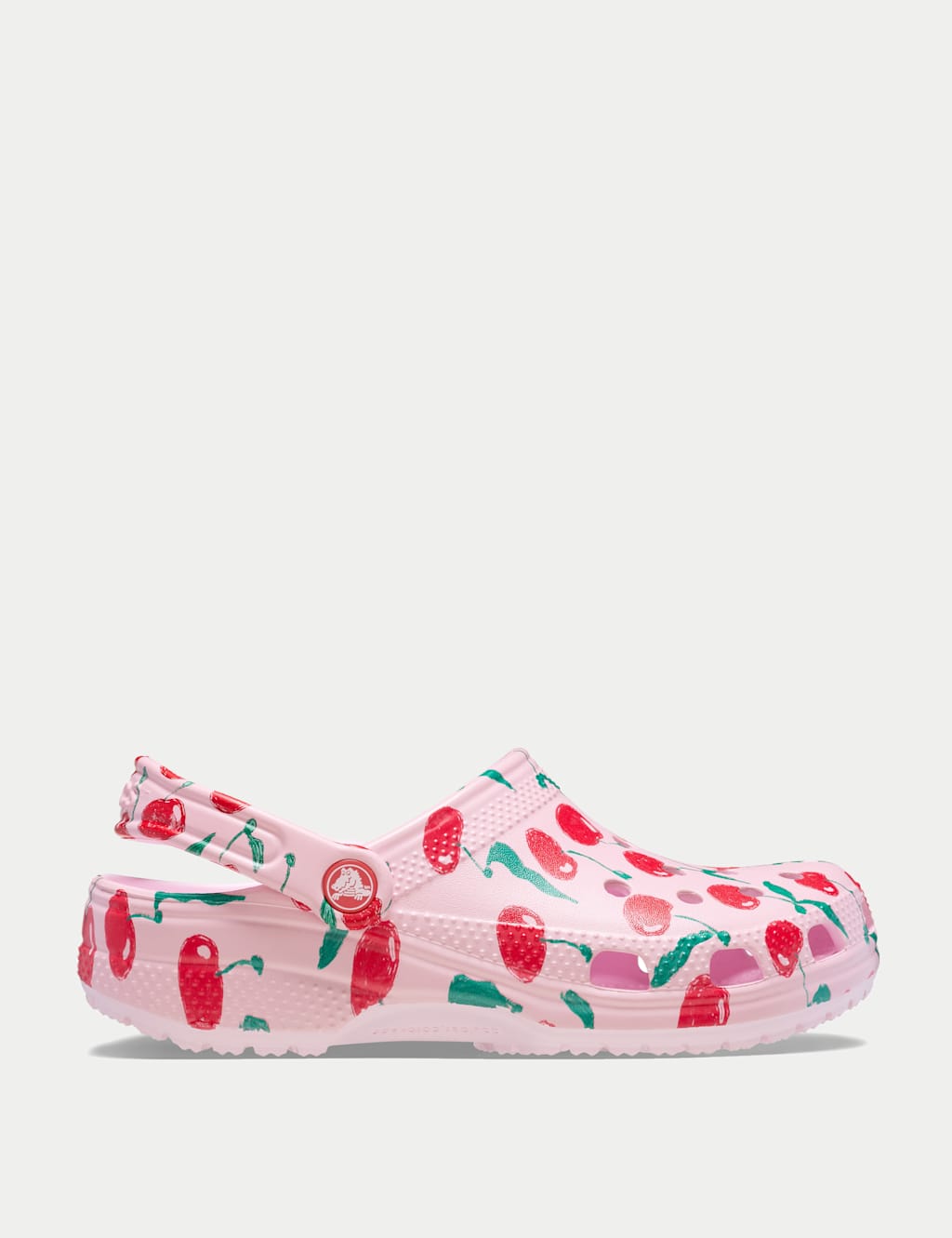Cherry Footbed Clogs