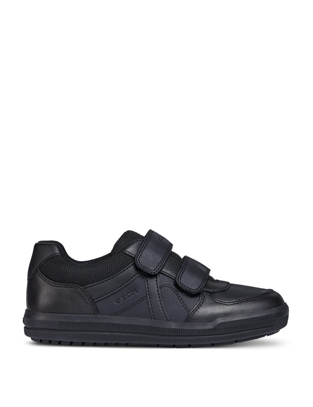 Kids' Leather Riptape School Shoes (10 Small-7 Large)