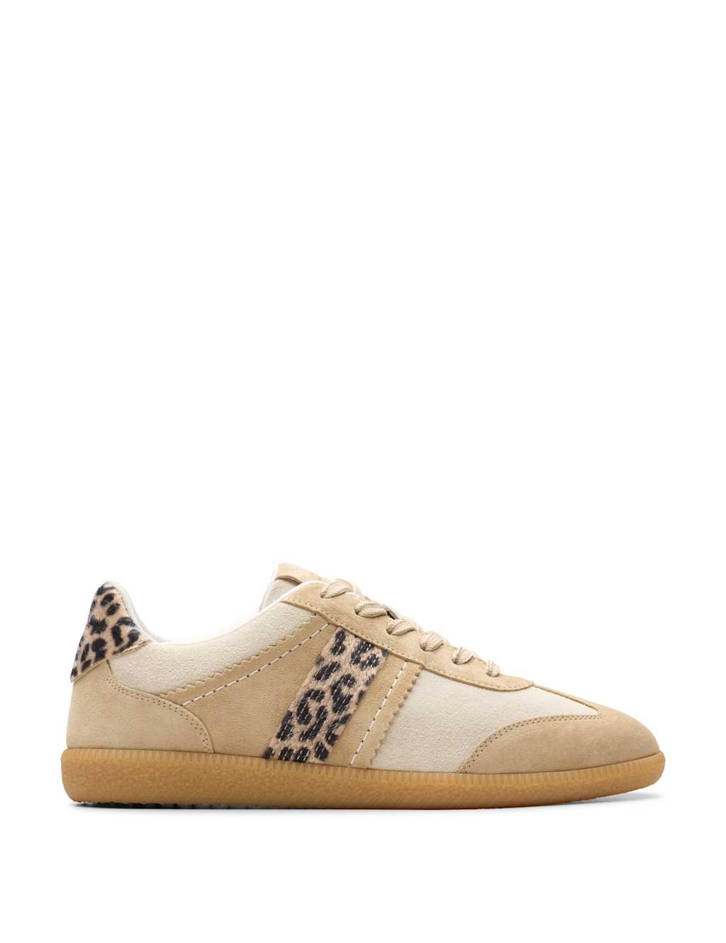 Suede Leopard Print Trainers