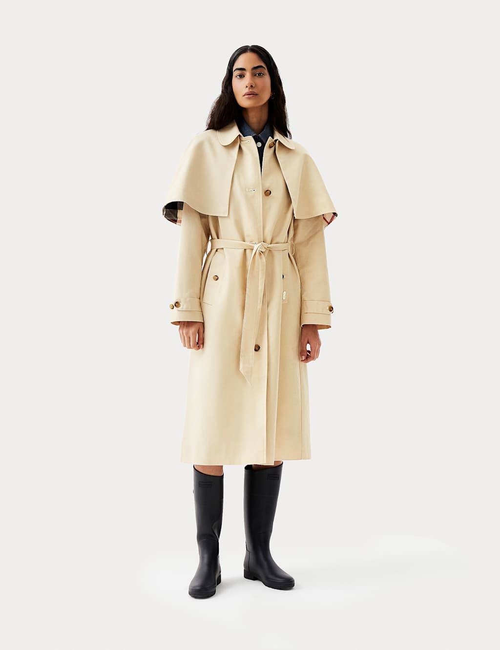 Keltie Pure Cotton Trench Coat
