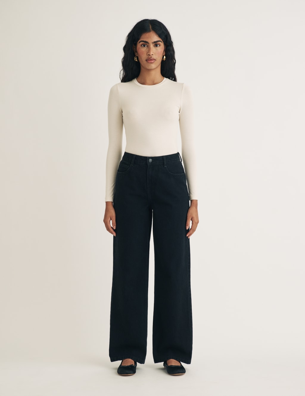 High Waisted Wide Leg Jeans