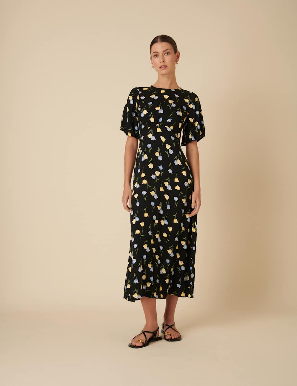 Floral Midi Tea Dress