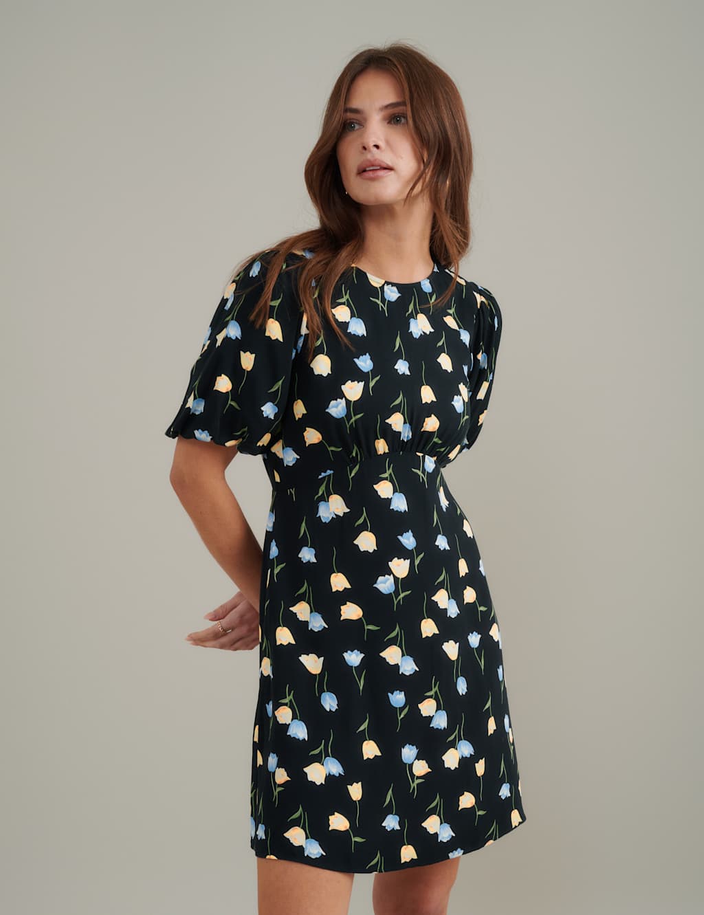 Floral Mini Tea Dress