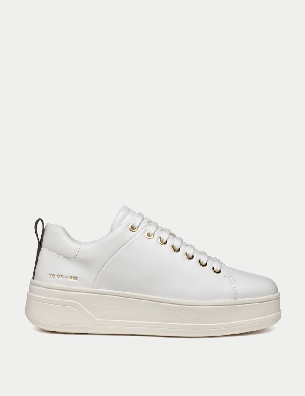 Leather Lace Up Trainers