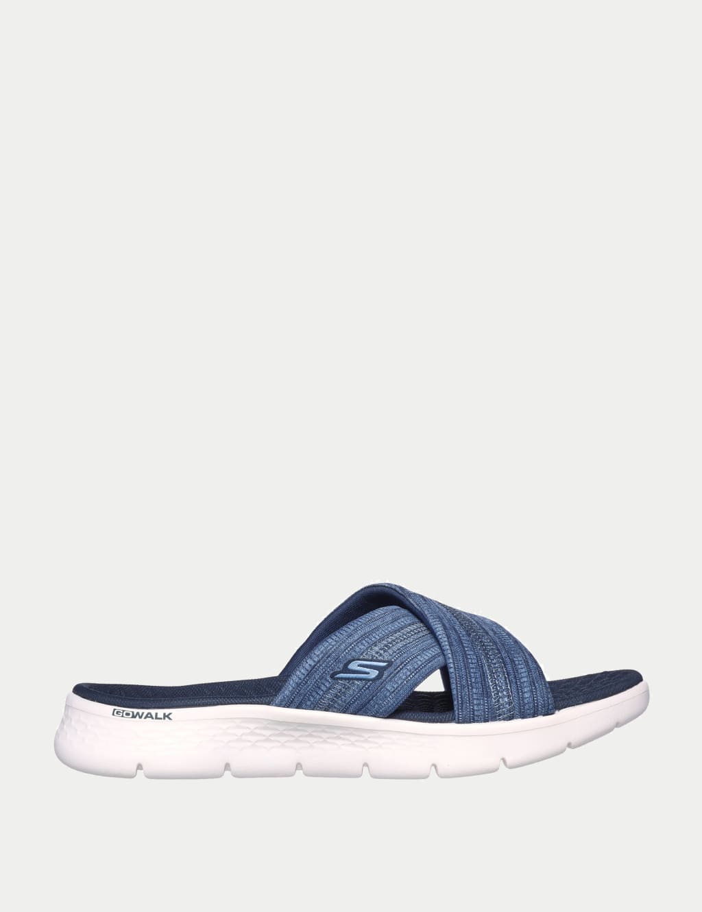 Skechers Women's GO WALK® Flex Flat Sandals - 6 - Navy, Navy,Mauve