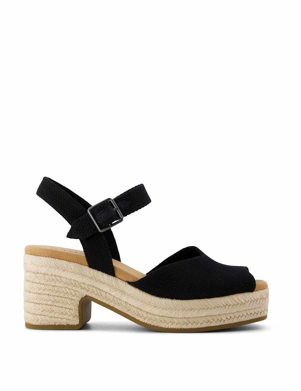 Ankle Strap Block Heel Peep Toe Sandals