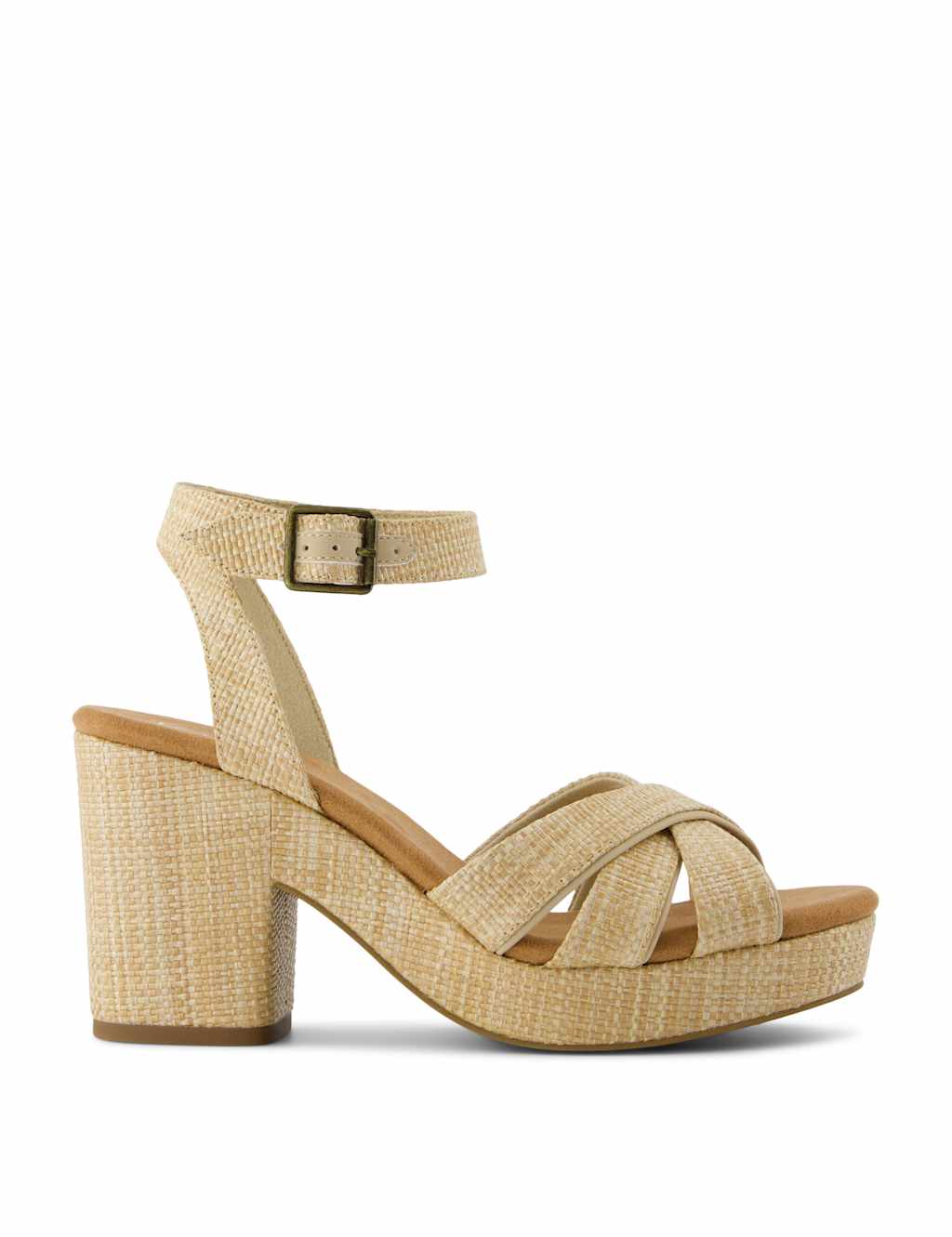 Block Heel Ankle Strap Sandals
