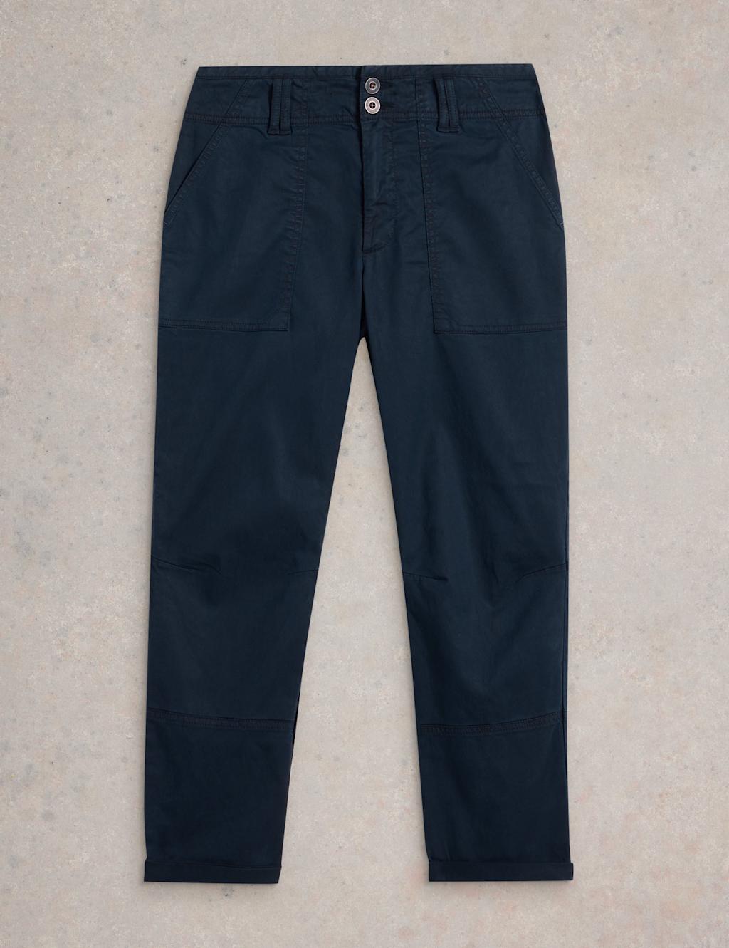 Lyocell Rich Cropped Trousers