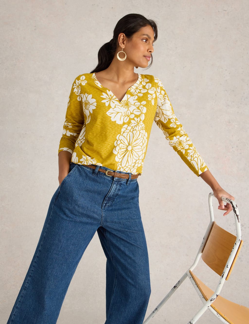 Women s Yellow Tops at M S