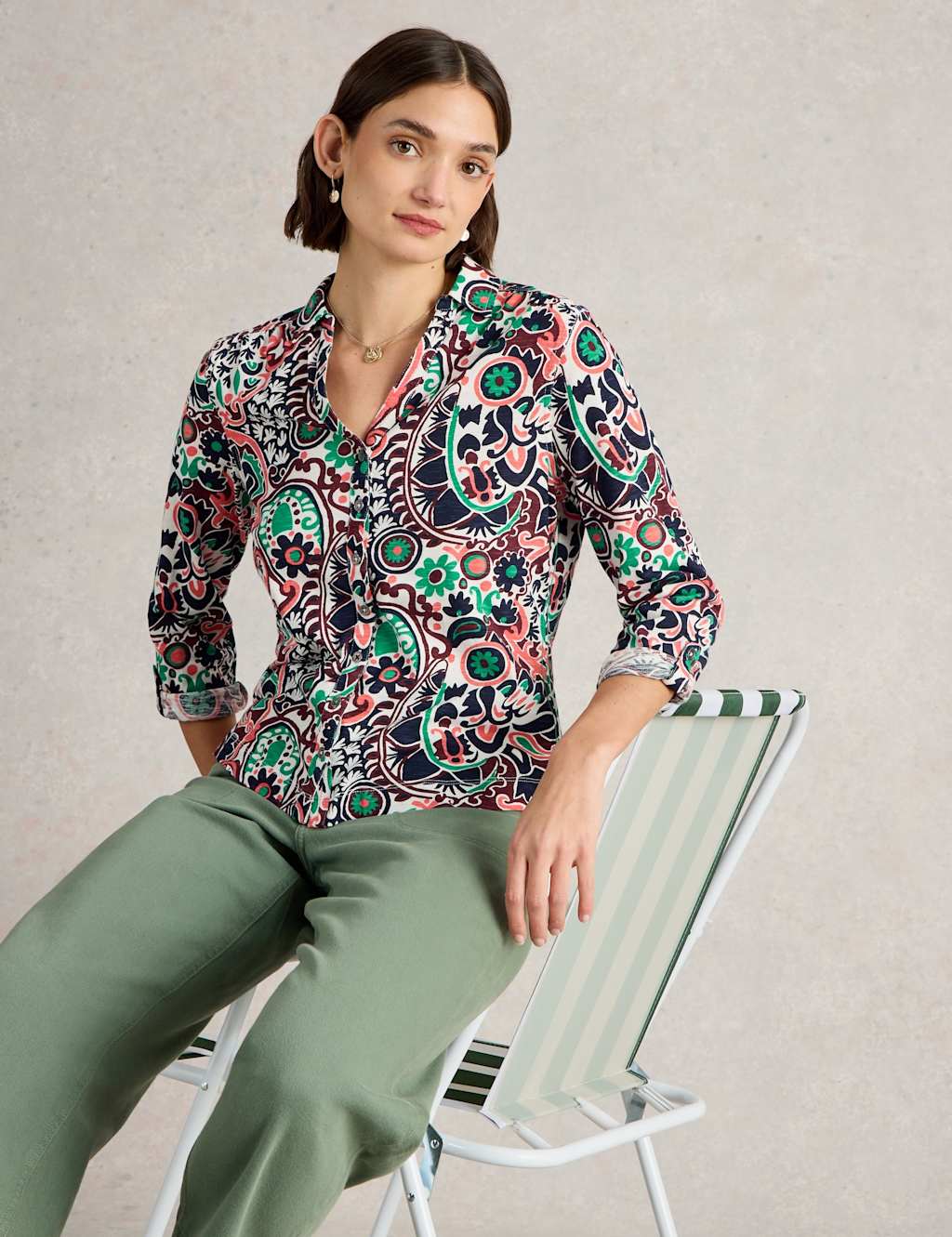 Pure Cotton Jersey Printed Shirt