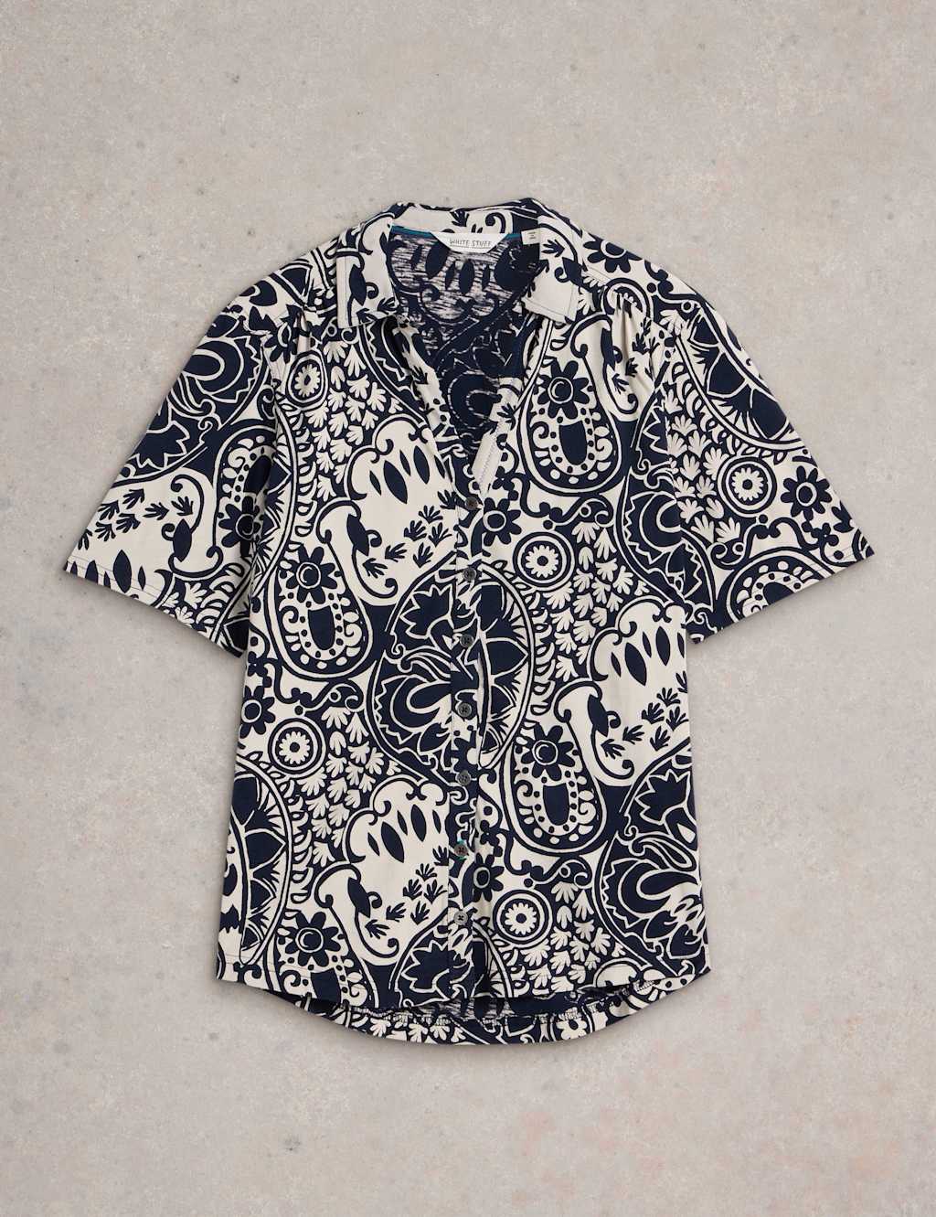 Pure Cotton Printed Collared Shirt