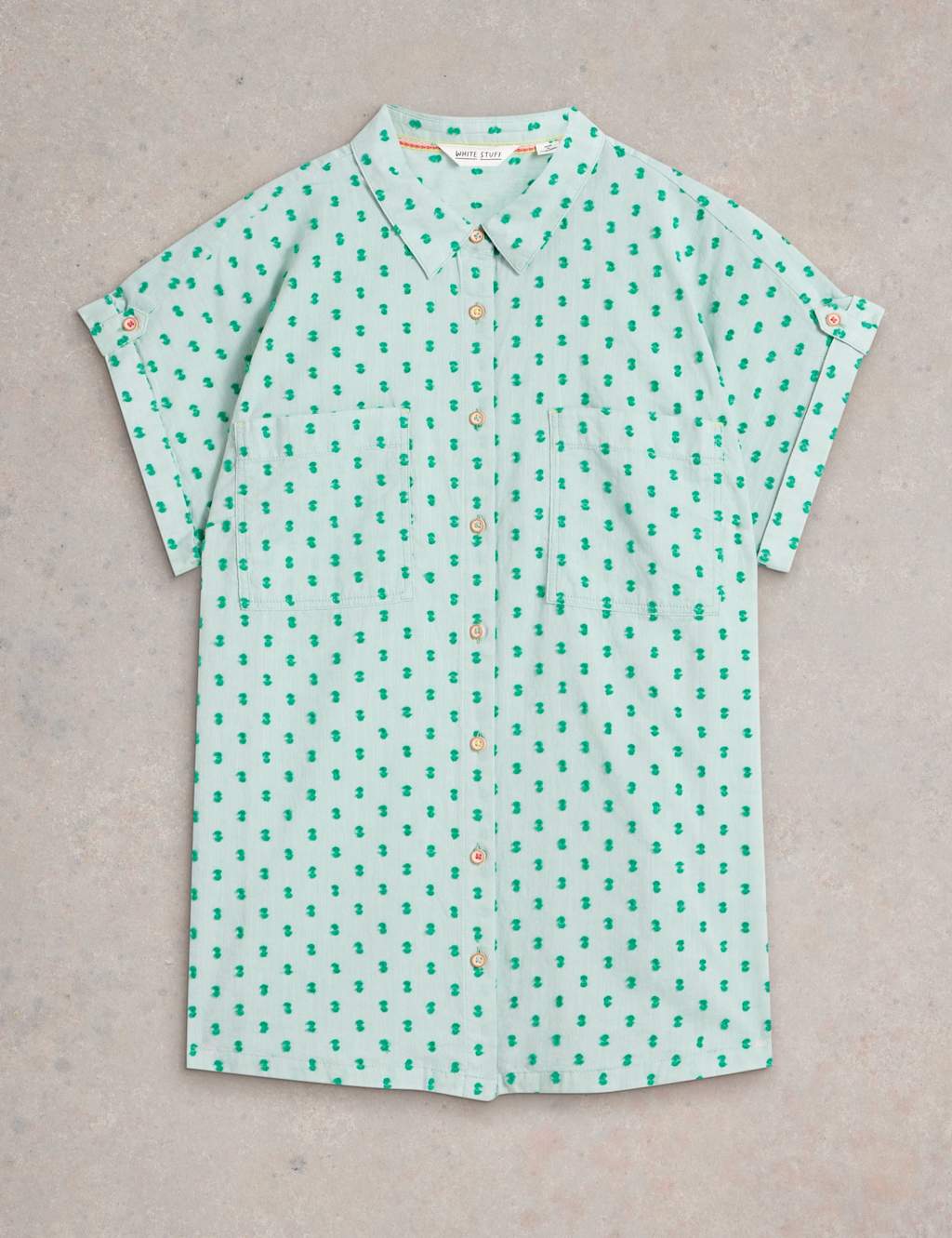 Pure Cotton Button Through Shirt