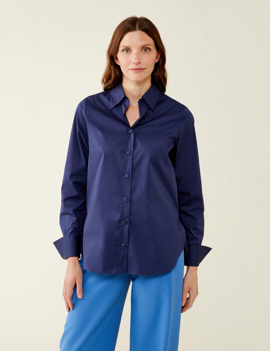 Cotton Rich Collared Shirt