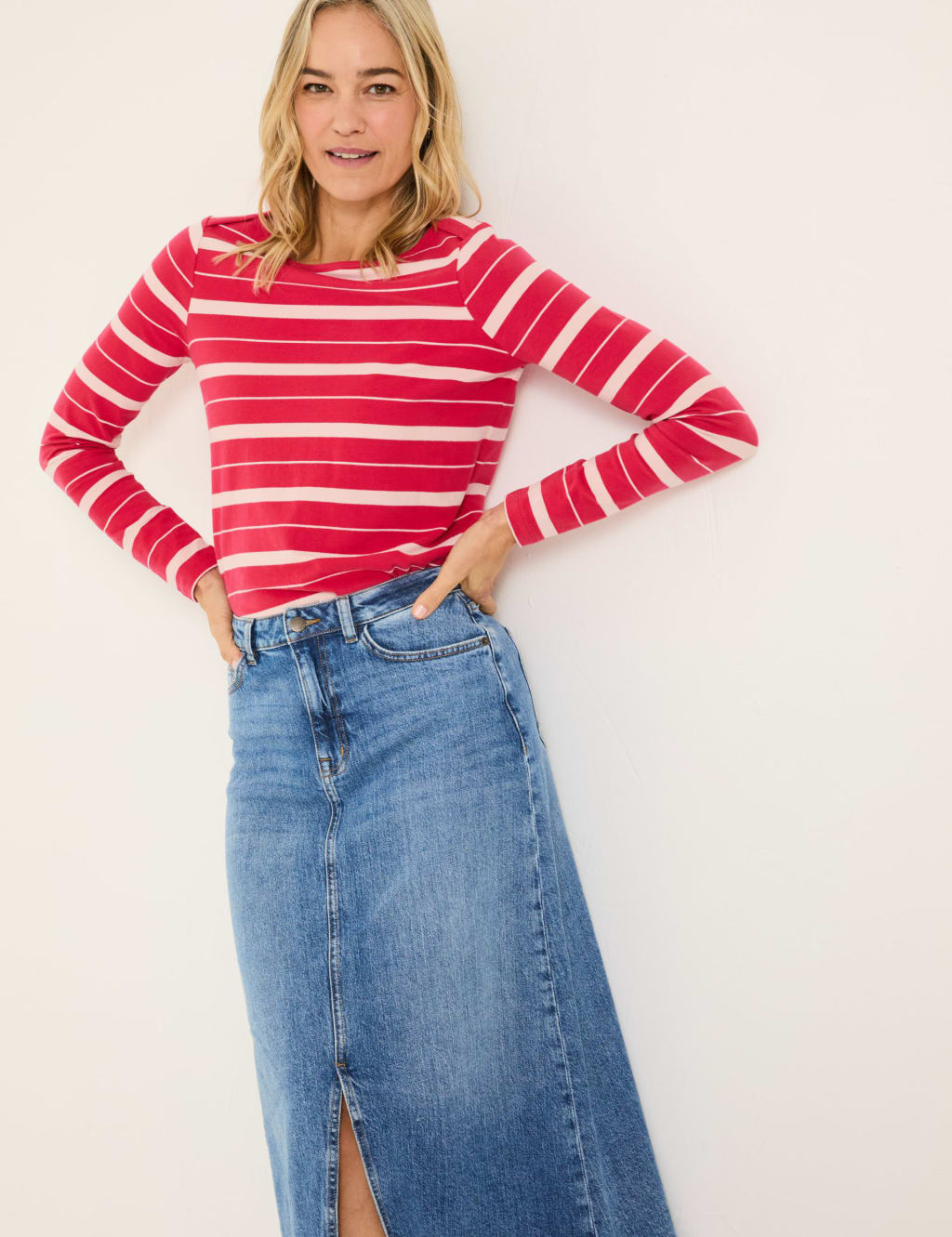 Cotton Rich Striped Top