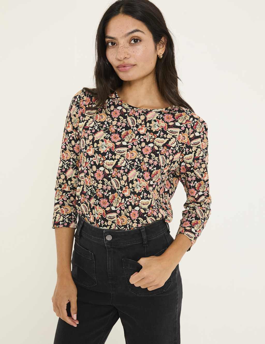 Cotton Rich Floral Top